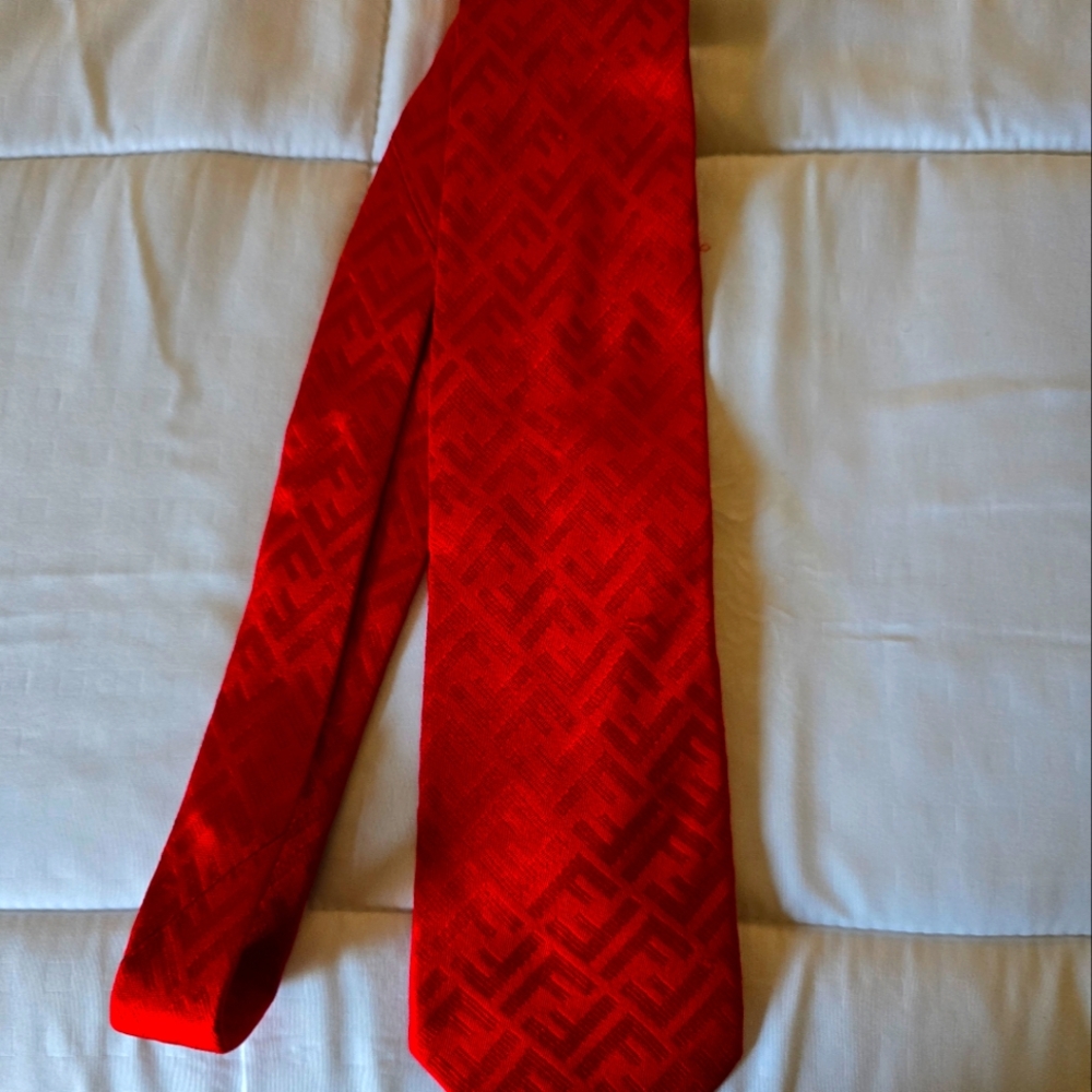 Men's Fendi silk neck tie